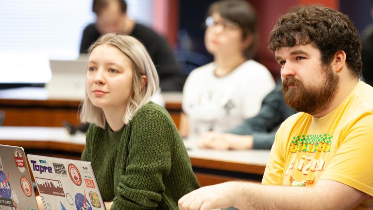 NJIT students in a classroom
